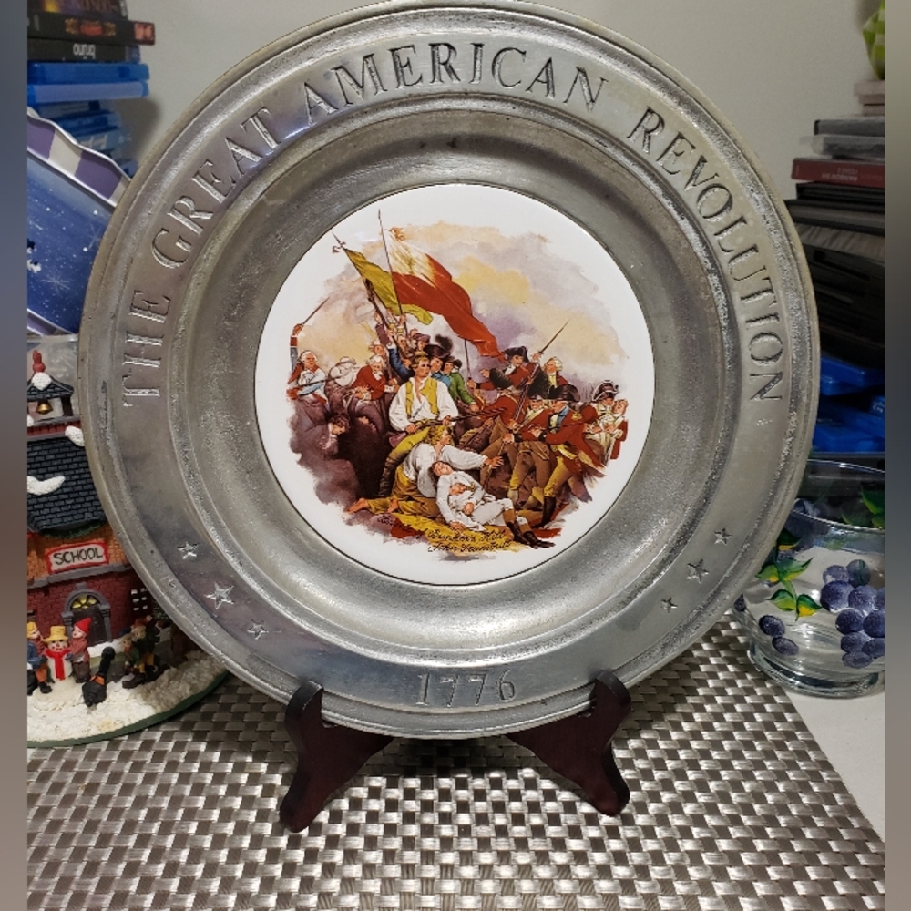 THE GREAT AMERICAN REVOLUTION PLATE-BATTLE OF BUNKER HILL